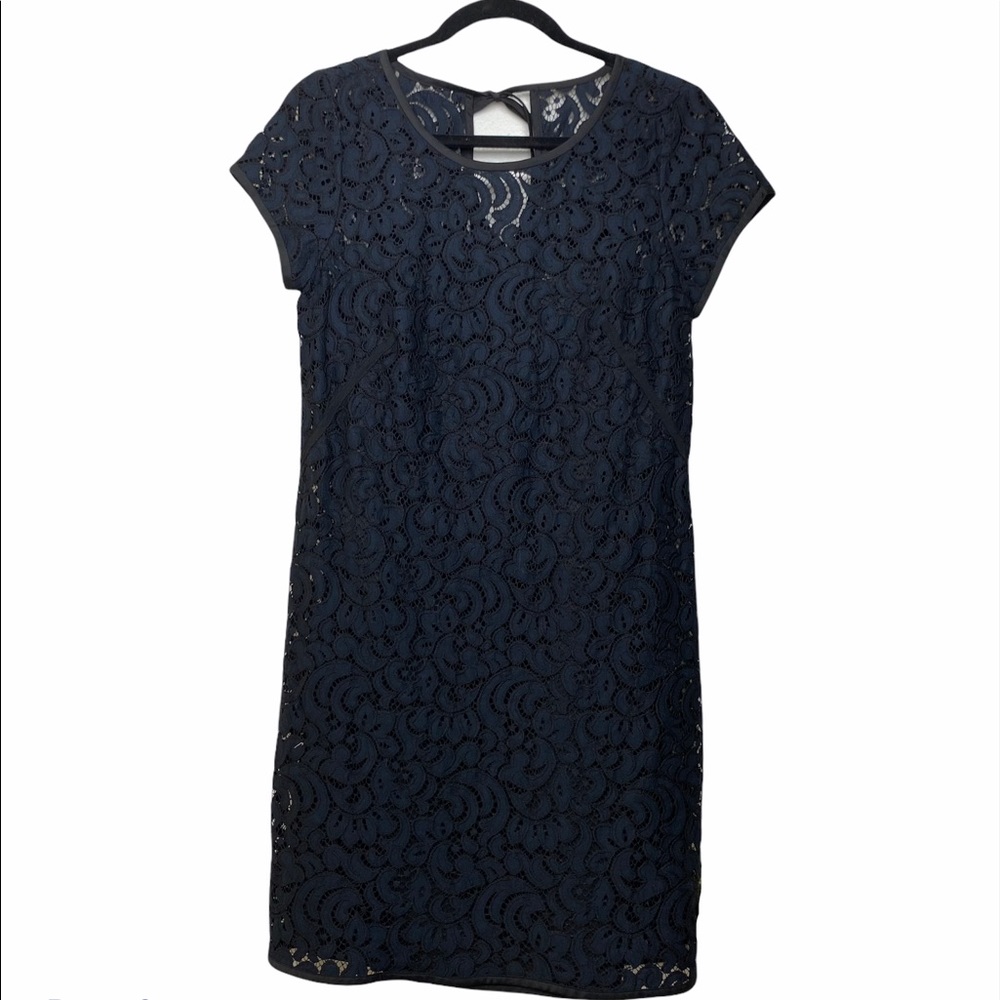 Ann Taylor LOFT Slip Lace Overlay Dress Size 8